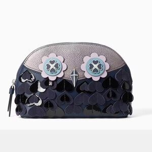 KATE SPADE ♠️ OWL Limjted Edition Zibbi Medium Dome Cosmetic Bag ✨ Rare NWOT